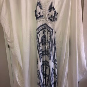 LONG BOHO LACE DRESS